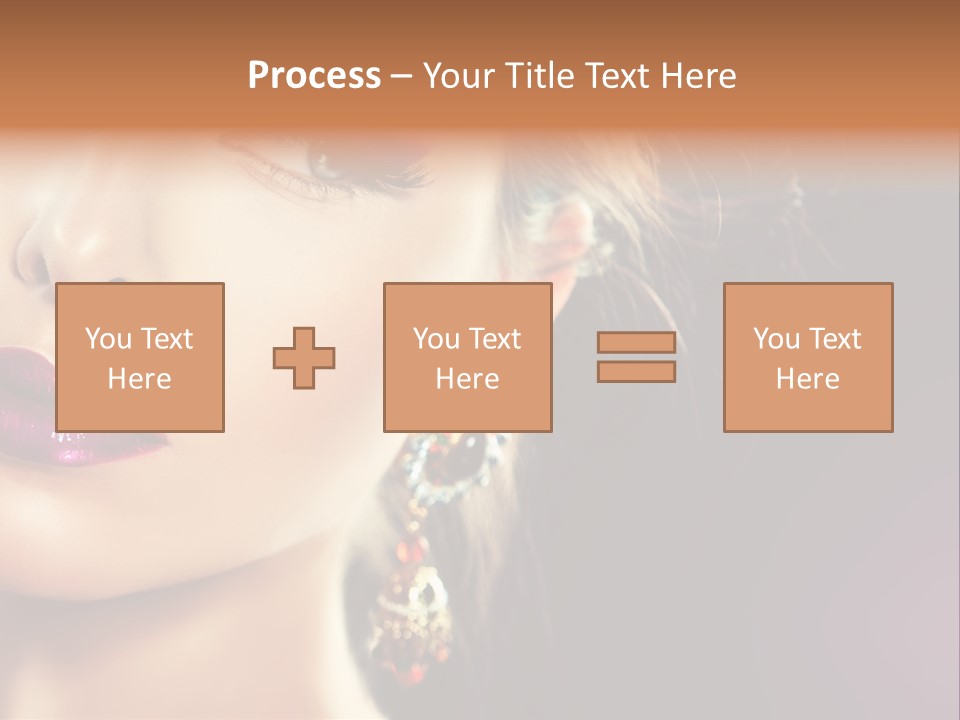 Cute Lip Face PowerPoint Template