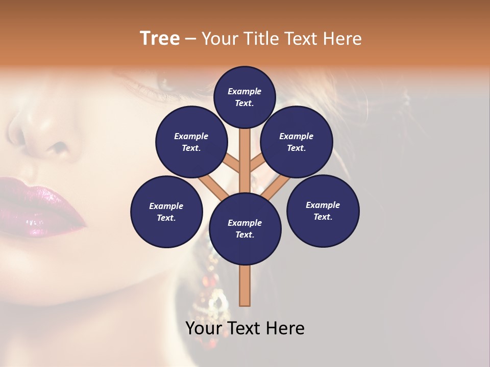 Cute Lip Face PowerPoint Template