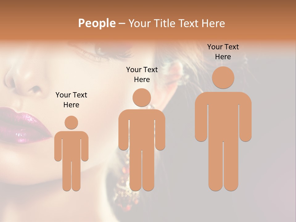 Cute Lip Face PowerPoint Template