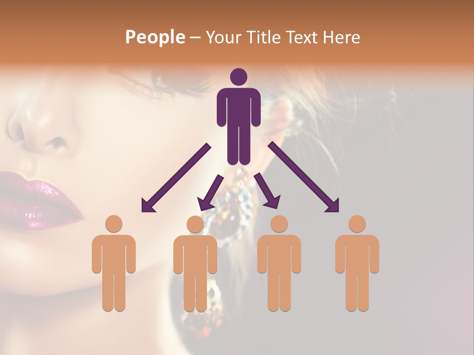 Cute Lip Face PowerPoint Template