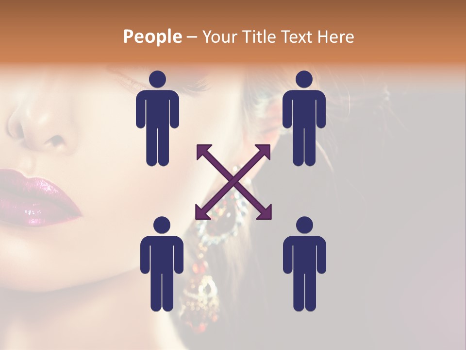 Cute Lip Face PowerPoint Template