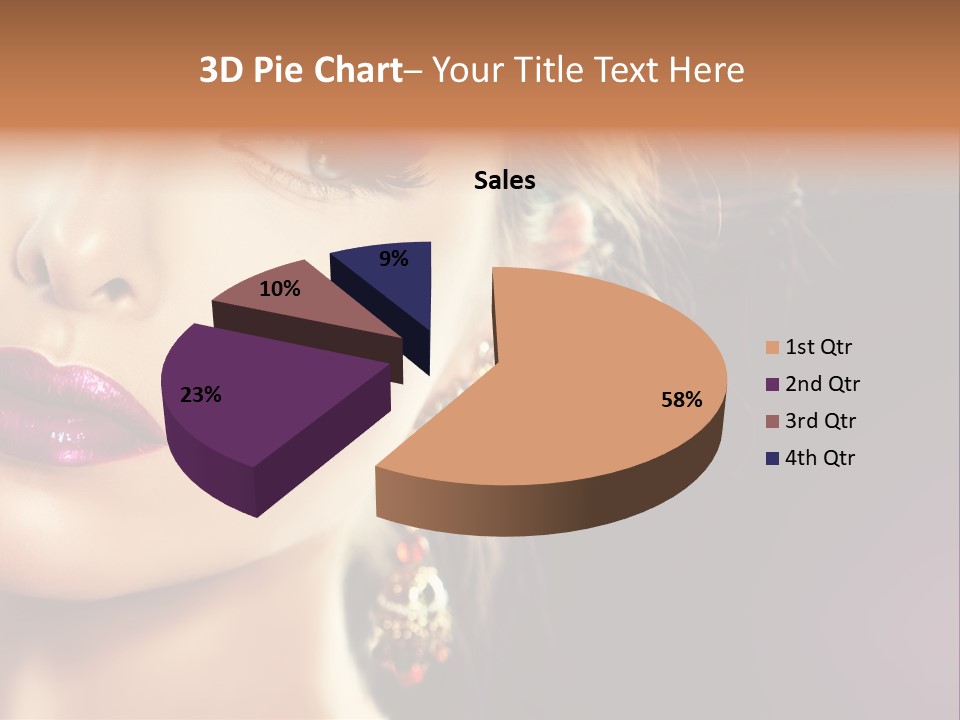 Cute Lip Face PowerPoint Template