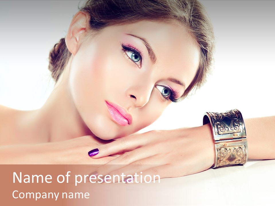 Close Up Eye Style PowerPoint Template