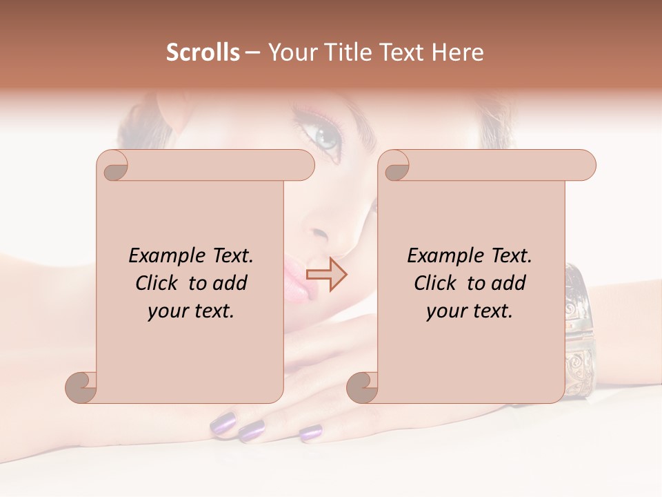 Close Up Eye Style PowerPoint Template