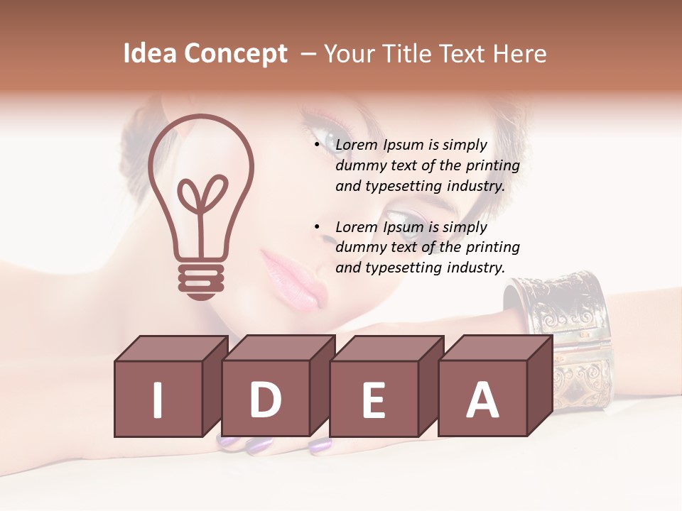 Close Up Eye Style PowerPoint Template