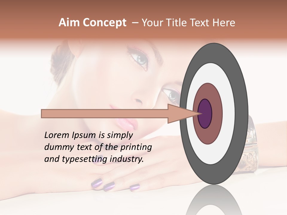 Close Up Eye Style PowerPoint Template