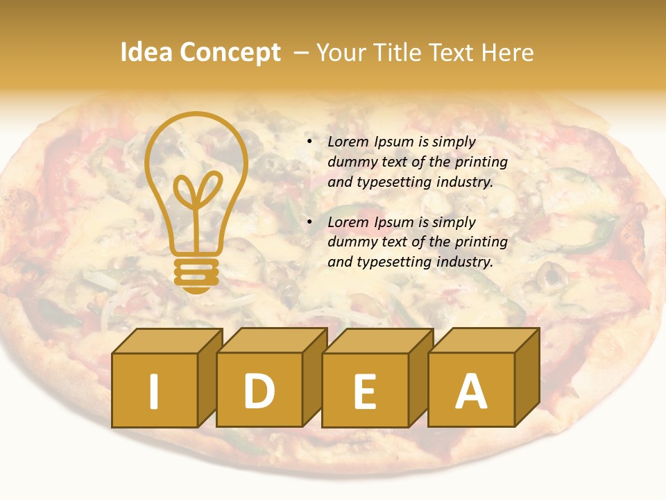 Onion Junk Gourmet PowerPoint Template