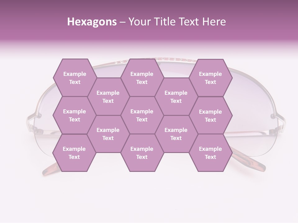 Cute Isolated Glasses PowerPoint Template