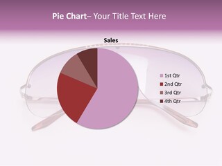 Cute Isolated Glasses PowerPoint Template