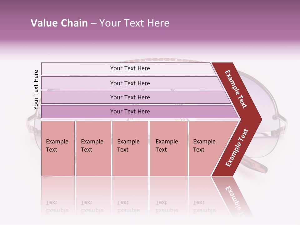 Cute Isolated Glasses PowerPoint Template