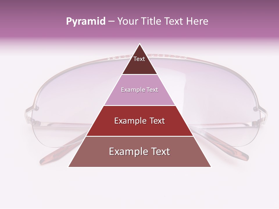 Cute Isolated Glasses PowerPoint Template