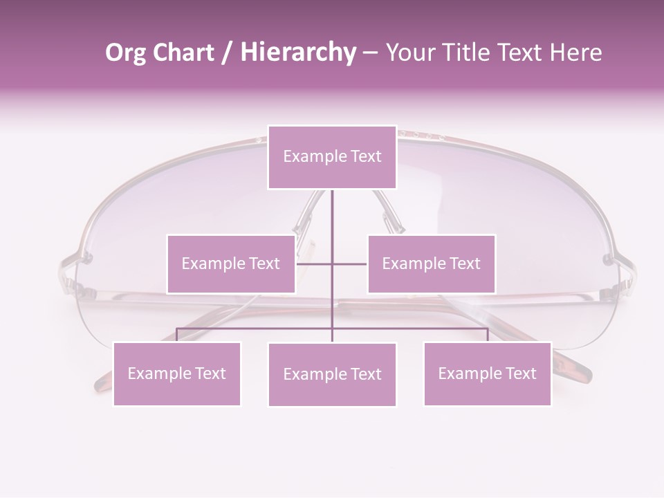 Cute Isolated Glasses PowerPoint Template