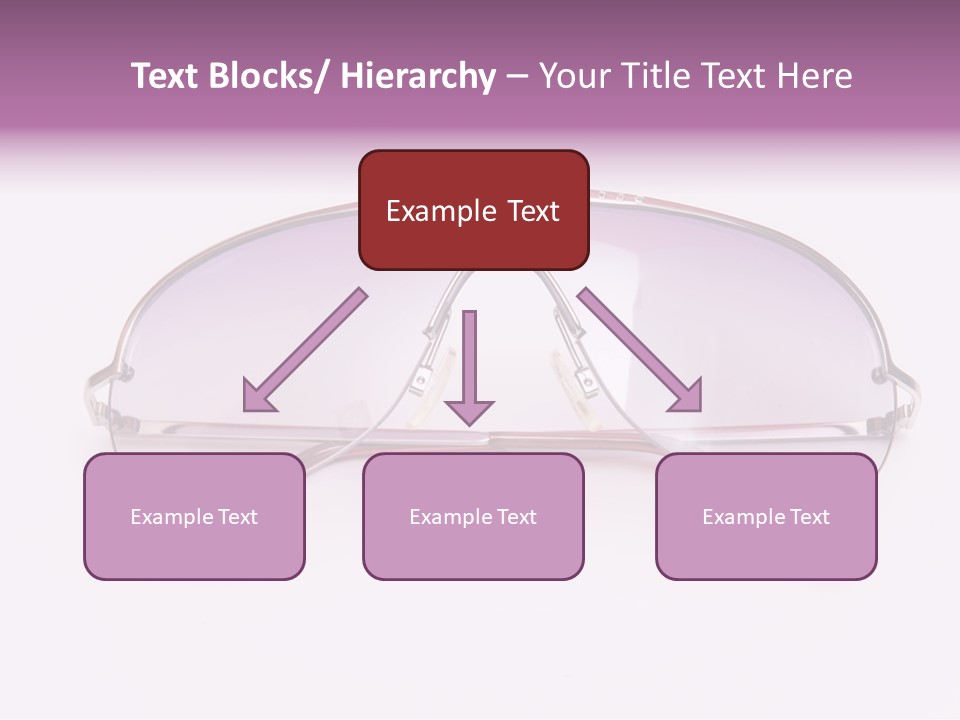 Cute Isolated Glasses PowerPoint Template
