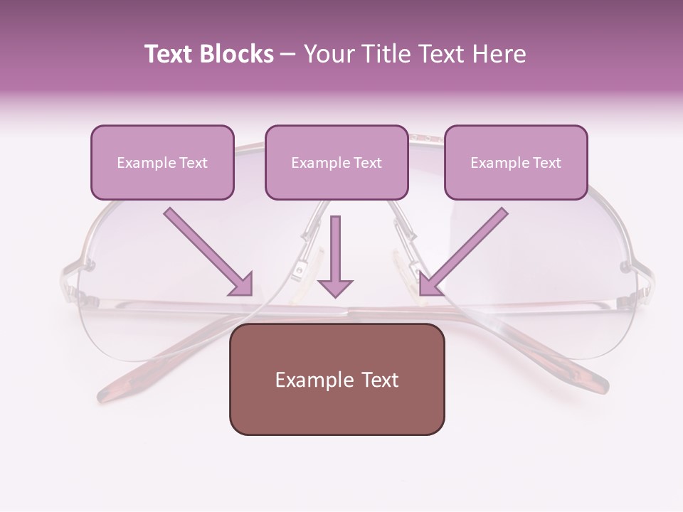 Cute Isolated Glasses PowerPoint Template