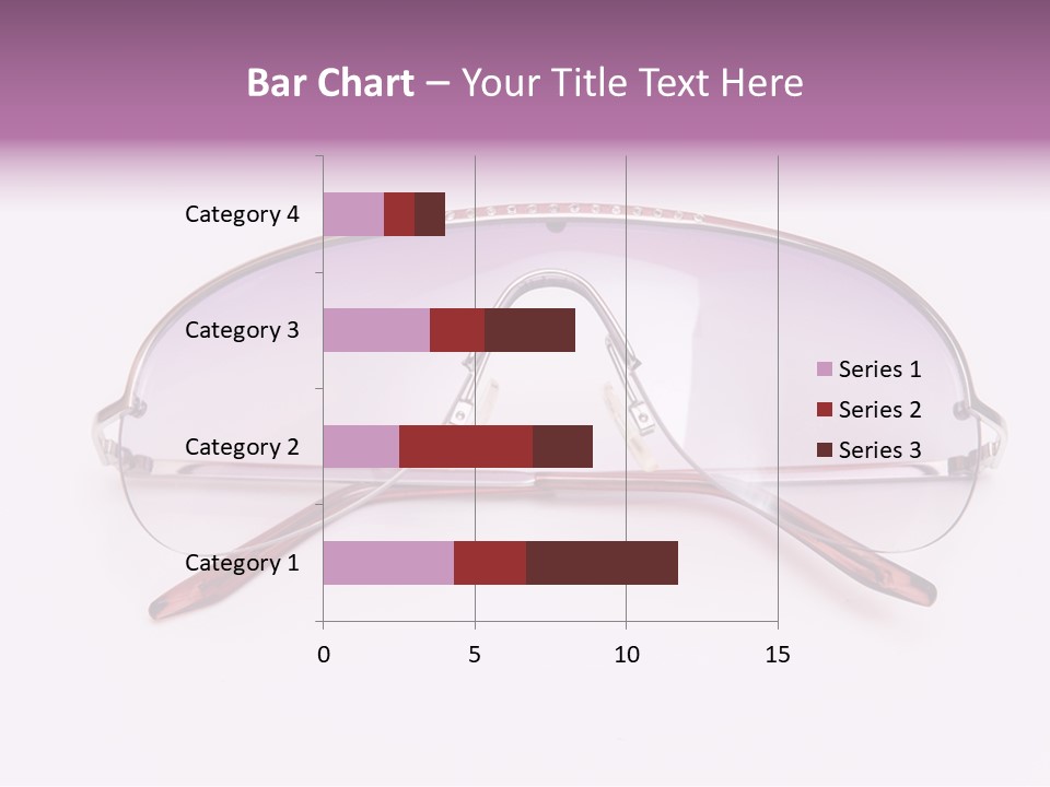 Cute Isolated Glasses PowerPoint Template