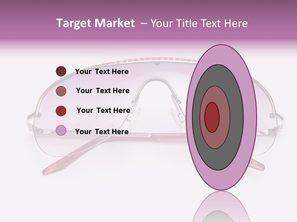 Cute Isolated Glasses PowerPoint Template