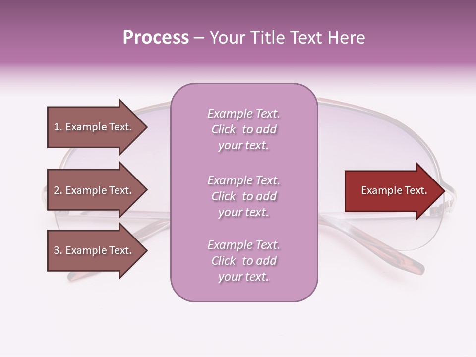 Cute Isolated Glasses PowerPoint Template