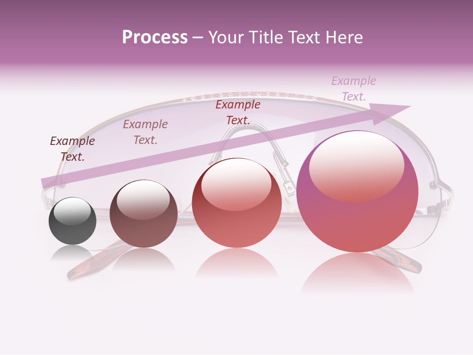Cute Isolated Glasses PowerPoint Template