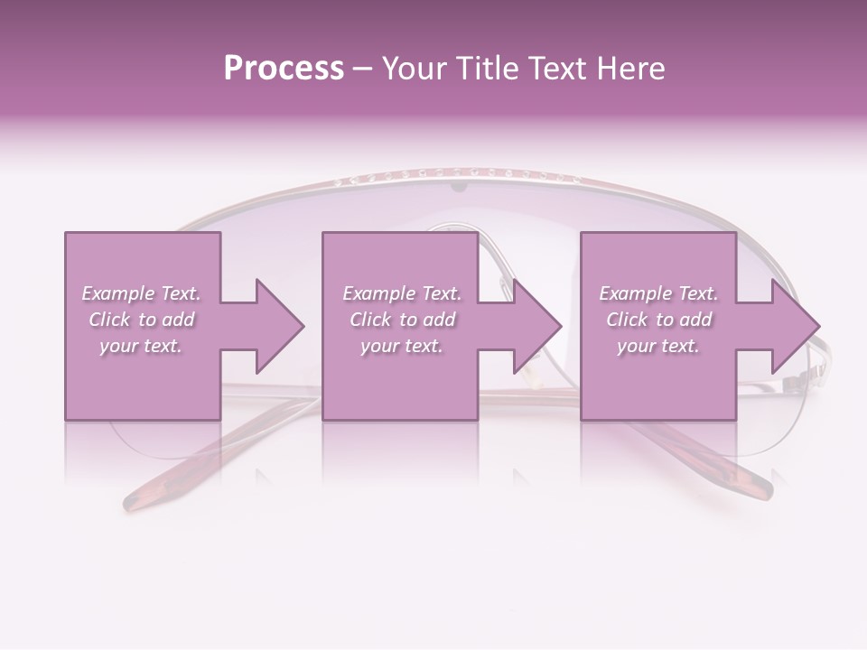 Cute Isolated Glasses PowerPoint Template