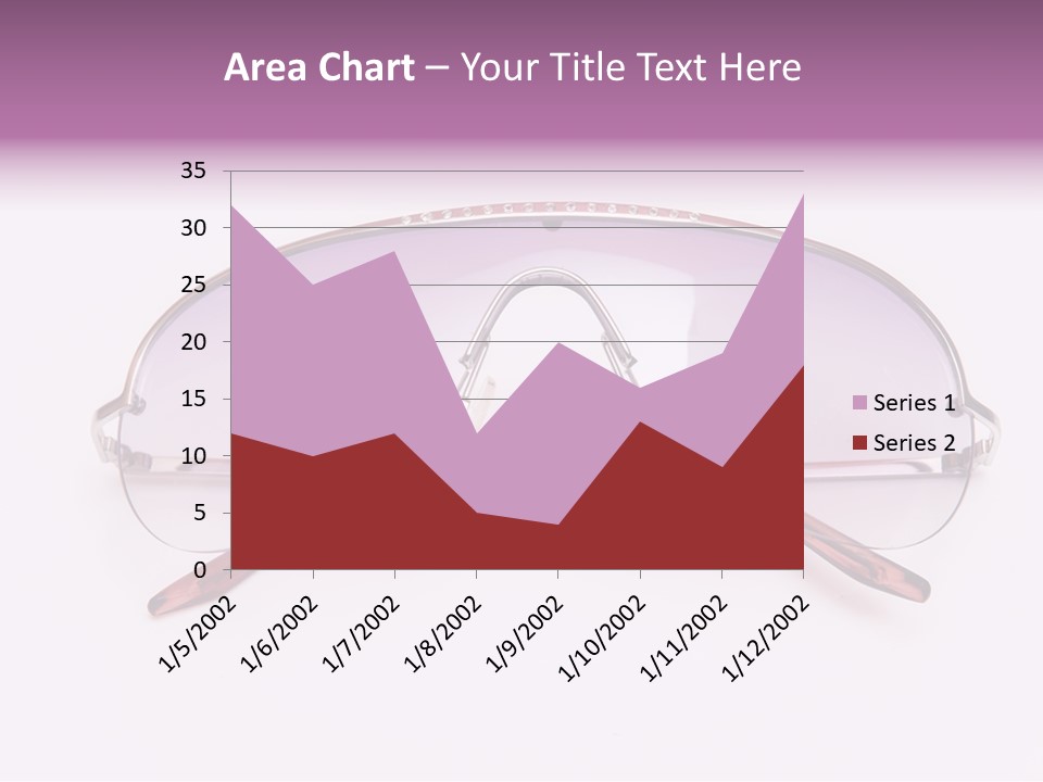 Cute Isolated Glasses PowerPoint Template