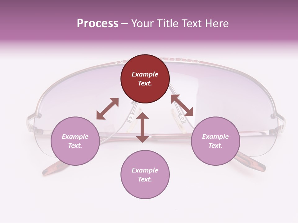 Cute Isolated Glasses PowerPoint Template