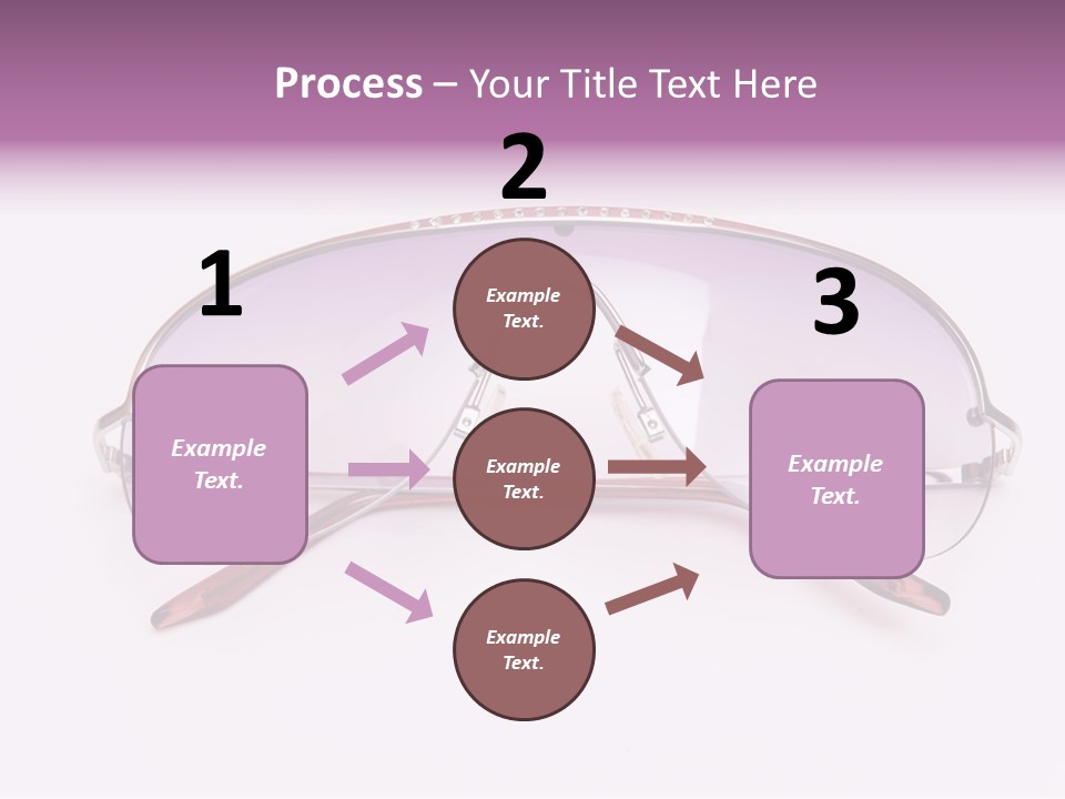 Cute Isolated Glasses PowerPoint Template