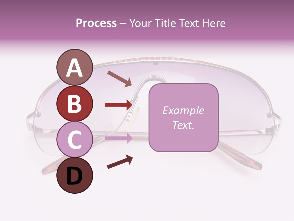 Cute Isolated Glasses PowerPoint Template