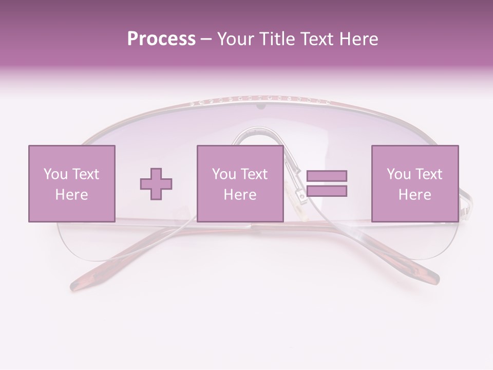 Cute Isolated Glasses PowerPoint Template