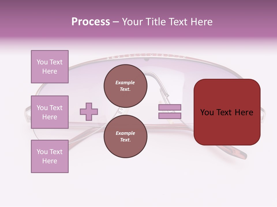 Cute Isolated Glasses PowerPoint Template
