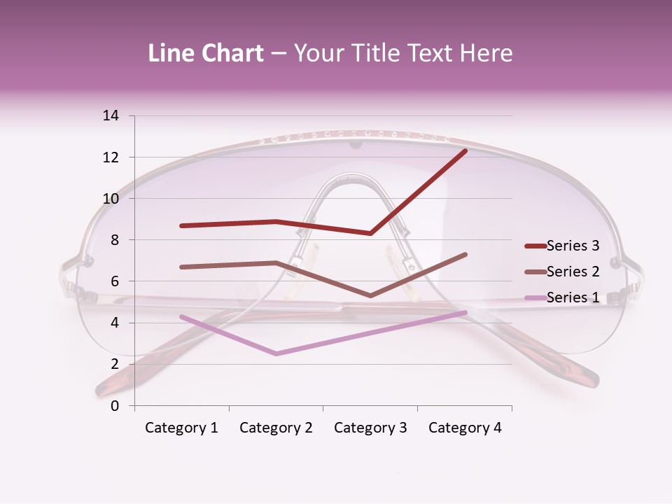 Cute Isolated Glasses PowerPoint Template