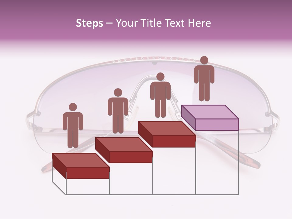 Cute Isolated Glasses PowerPoint Template