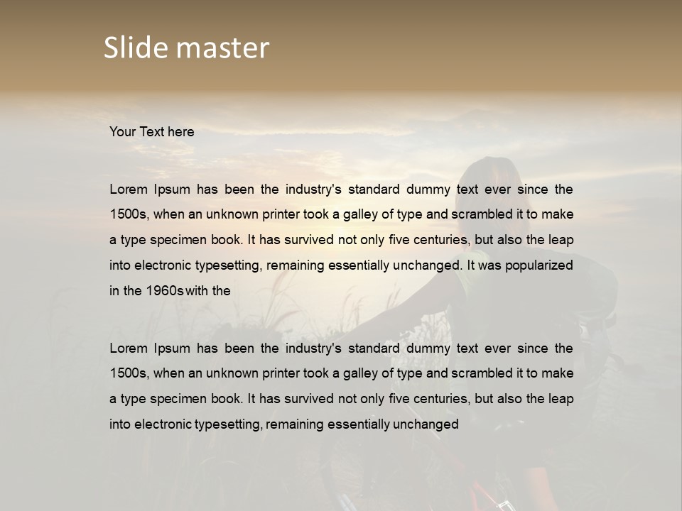 Hiking Leisure Peak PowerPoint Template