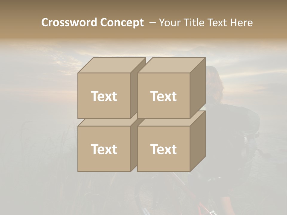 Hiking Leisure Peak PowerPoint Template
