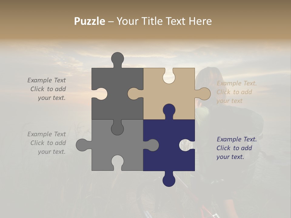 Hiking Leisure Peak PowerPoint Template