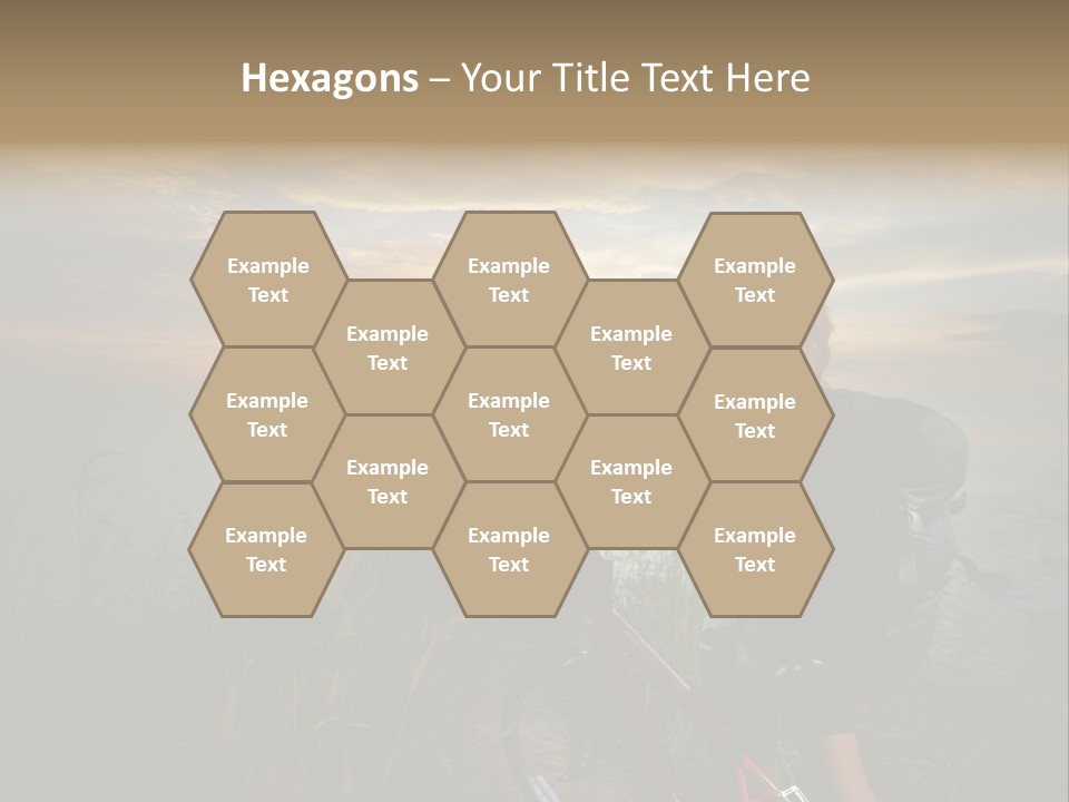 Hiking Leisure Peak PowerPoint Template