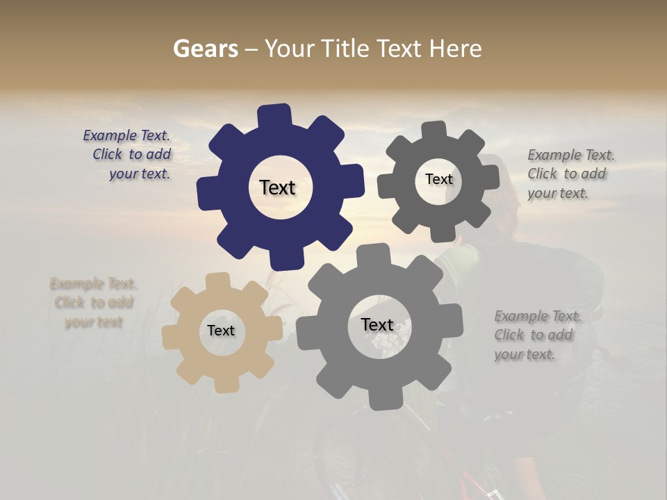 Hiking Leisure Peak PowerPoint Template