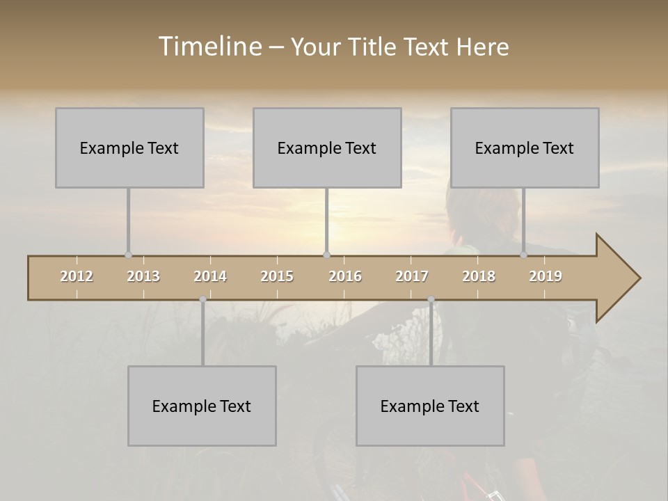 Hiking Leisure Peak PowerPoint Template