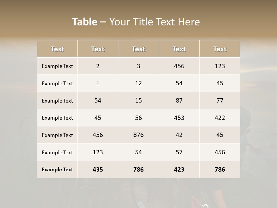 Hiking Leisure Peak PowerPoint Template