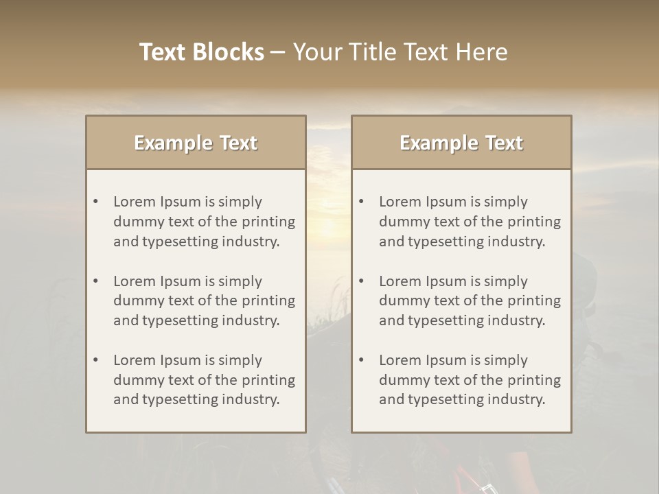 Hiking Leisure Peak PowerPoint Template