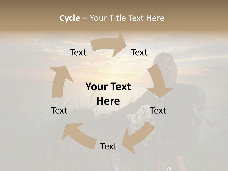 Hiking Leisure Peak PowerPoint Template