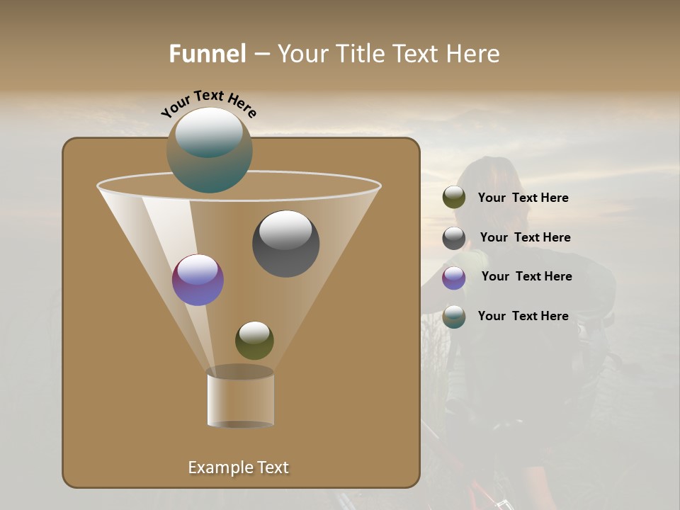 Hiking Leisure Peak PowerPoint Template