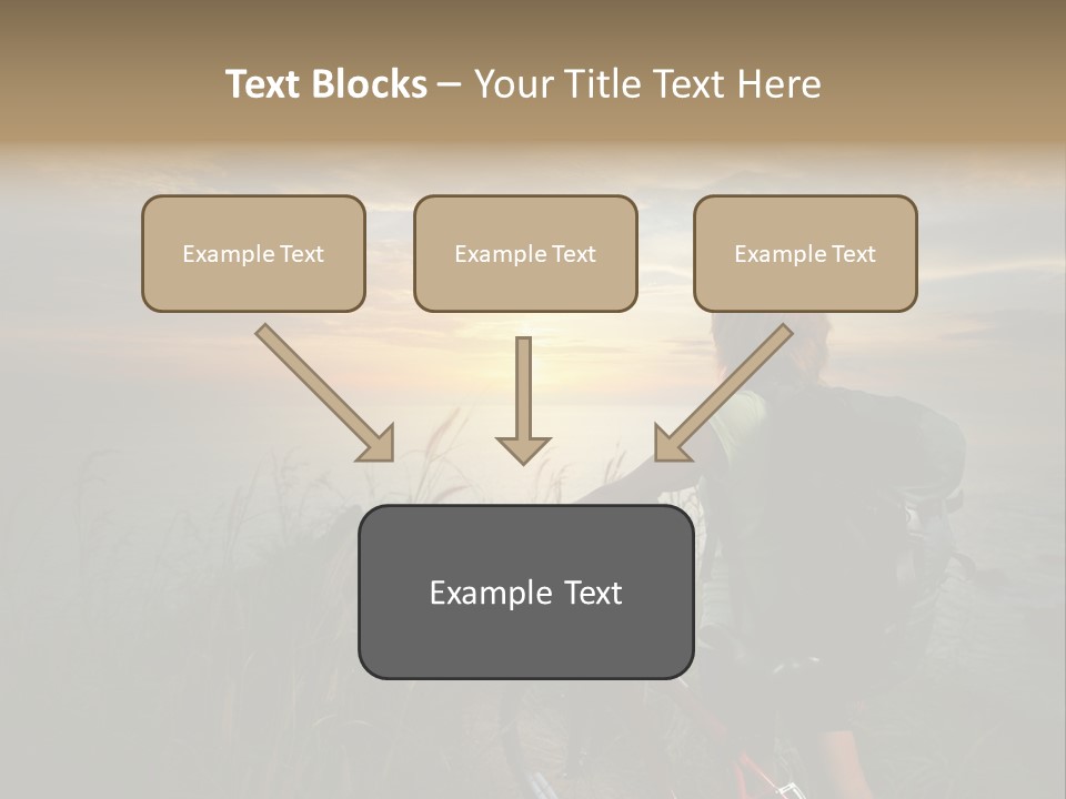 Hiking Leisure Peak PowerPoint Template