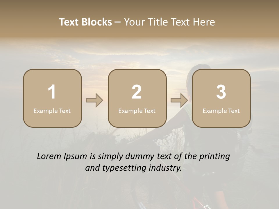 Hiking Leisure Peak PowerPoint Template