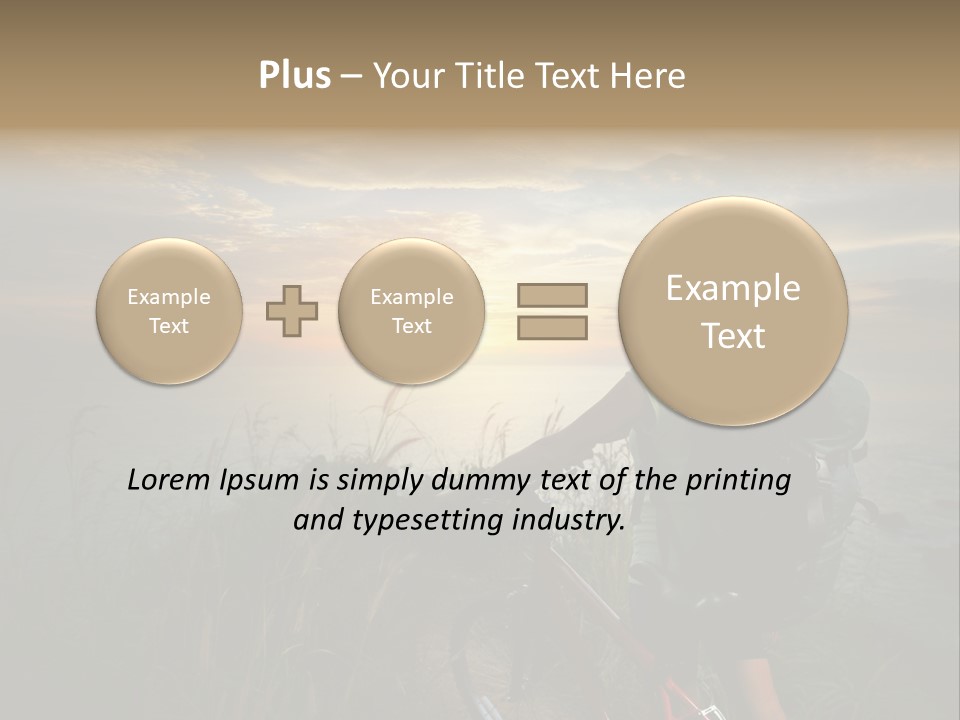 Hiking Leisure Peak PowerPoint Template
