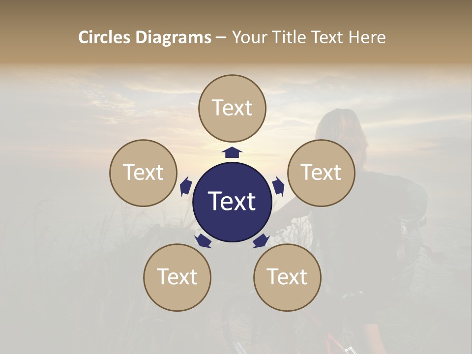 Hiking Leisure Peak PowerPoint Template