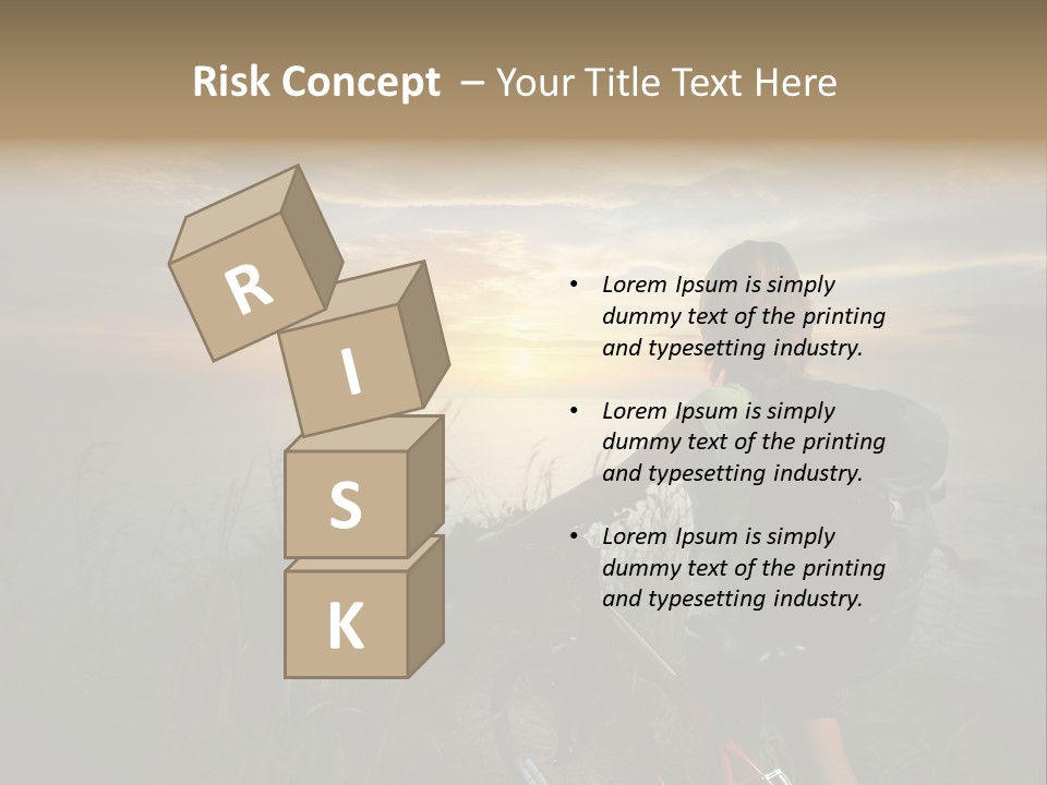 Hiking Leisure Peak PowerPoint Template