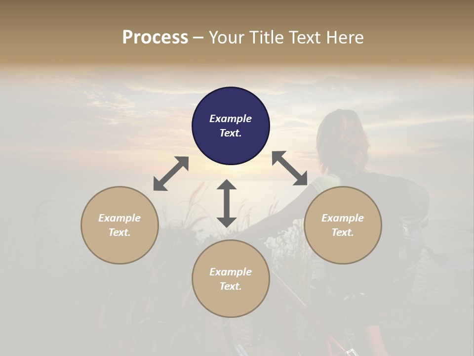 Hiking Leisure Peak PowerPoint Template