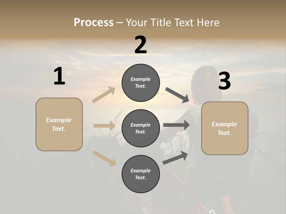 Hiking Leisure Peak PowerPoint Template