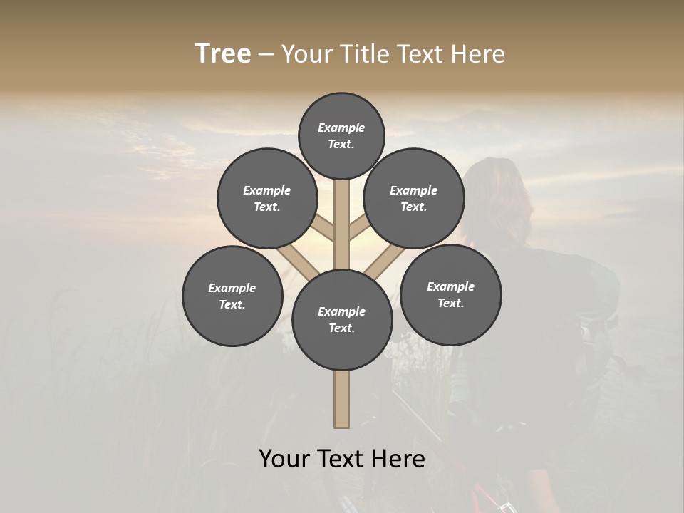 Hiking Leisure Peak PowerPoint Template