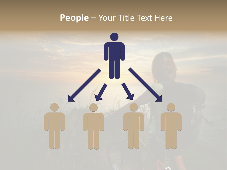 Hiking Leisure Peak PowerPoint Template